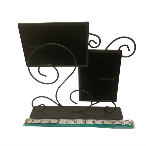Accents Neat Black Metal Decorative Tabletop Frame Display Holds Two 4 X 6 Photos Poshmark